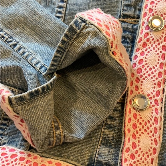 Molly B Ribbon Detailed Jean Jacket - Picture 2 of 4